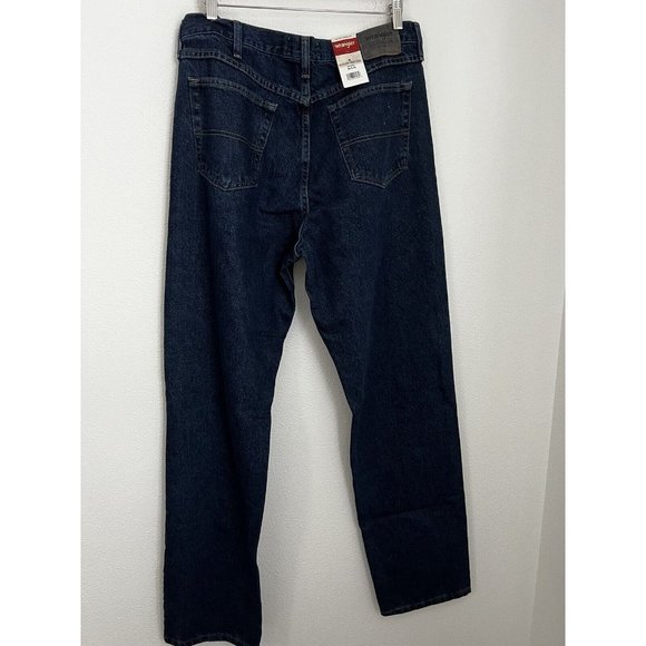 WRANGLER AUTHENTICS MENS JEANS ( NEW ) 36 X 36 ZM200RD Dark Blue - Picture 5 of 7